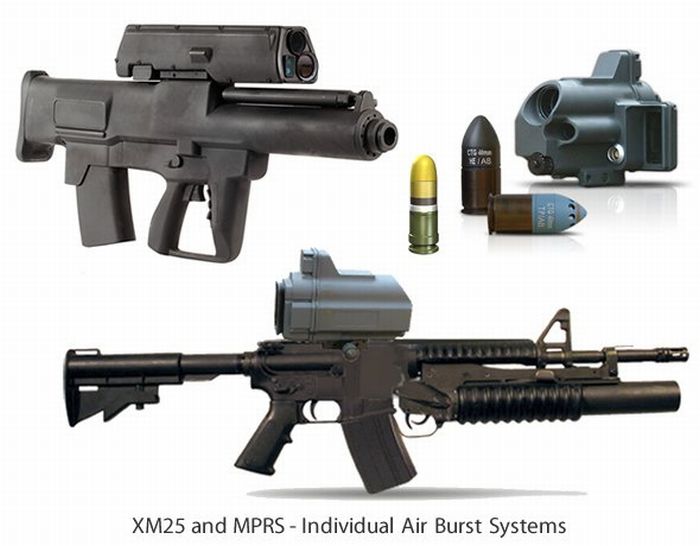 Гранатомёта XM25 и система MPRS