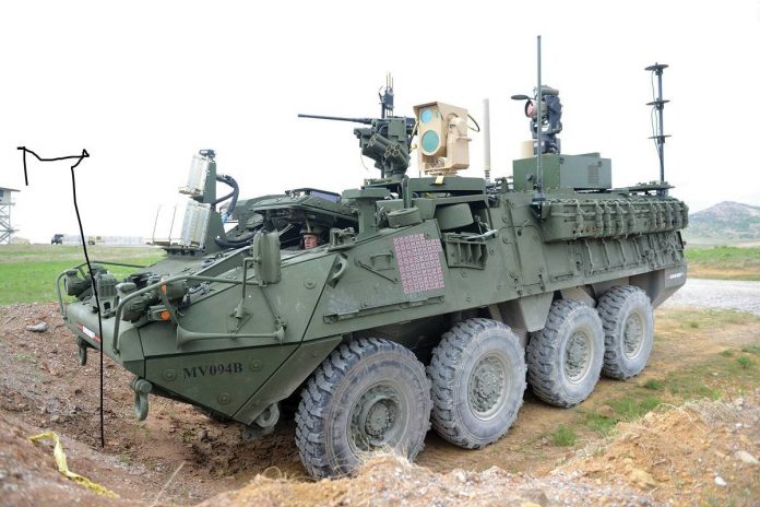 Боевой лазерный комплекс Stryker MEHEL