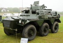 Британский колёсный бронетранспортёр Saracen FV603