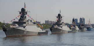 Военно-морская мощь России на Каспии